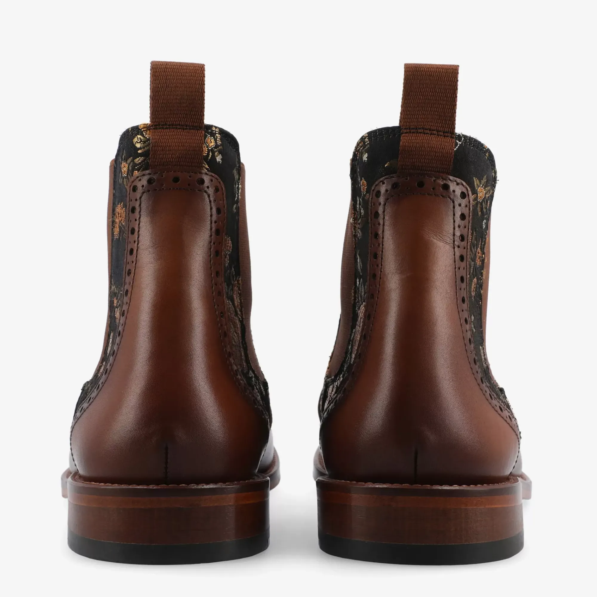 New TAFT Valencia Brown Leather Chelsea Boots - Eden |